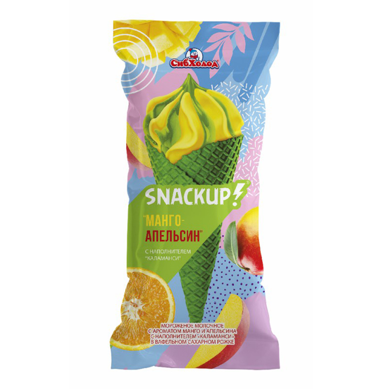 

Мороженое молочное СибХолод Snackup Каламанси манго-апельсин 80 г