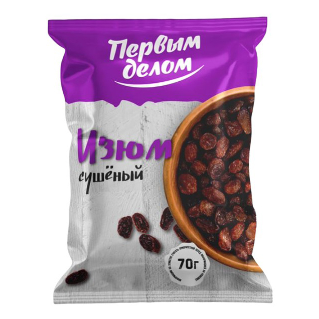 

Изюм Первым делом без косточки 70 г