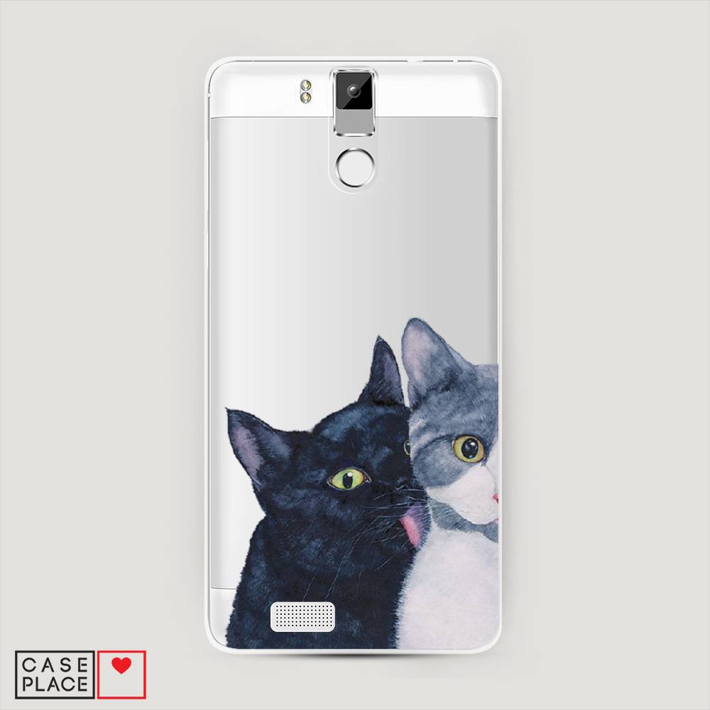 

Чехол Awog на Oukitel K6000 Pro / Оукитель K6000 Pro "Кошачья любовь", Синий, 230150-1