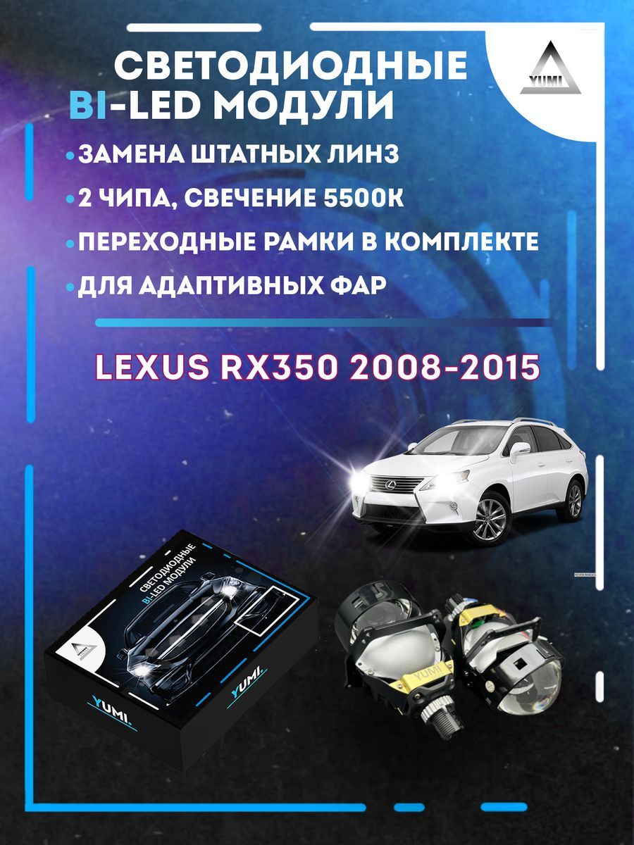 

Светодиодные Bi-LED модули YUMI для Lexus RX350 2008-2015 AFS