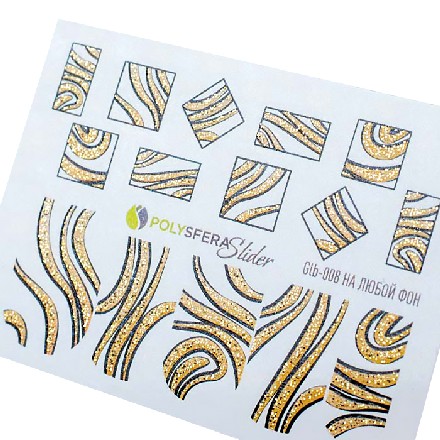 

Набор Полисфера Слайдер Гламурный блеск, ручная роспись №08, 2 шт.