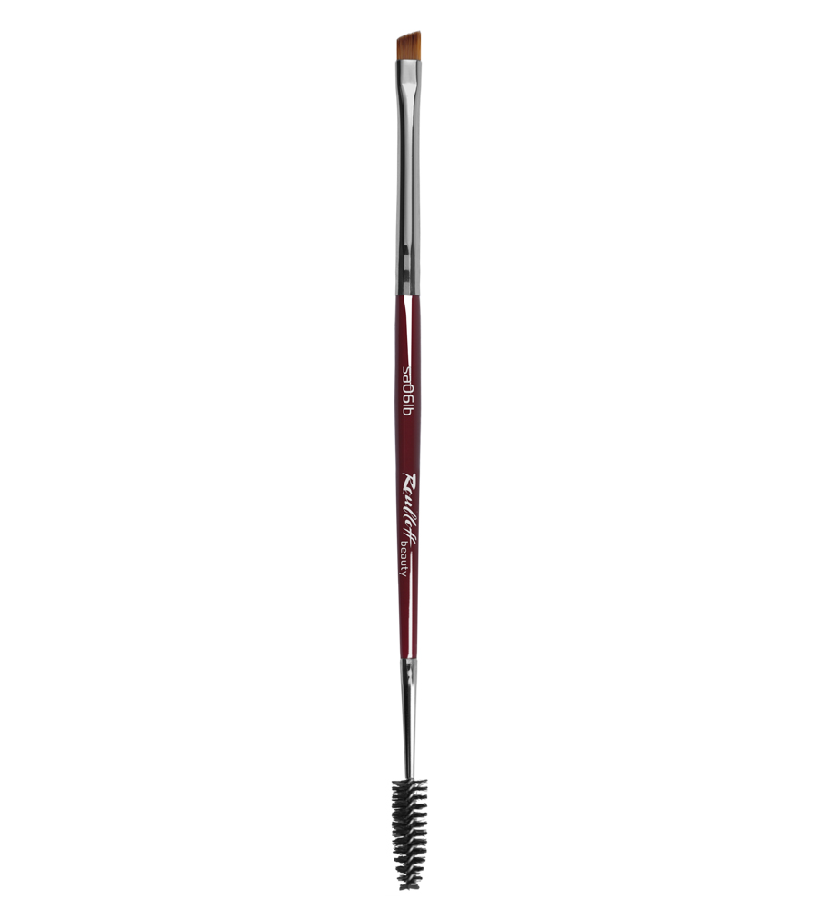 

sa06lb - Кисть-щеточка для бровей из синтетики, скошенная №6