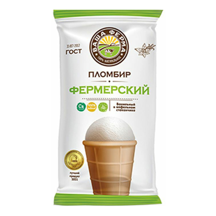 

Мороженое пломбир Империя Холода Фермерский пломбир 12% 80 г