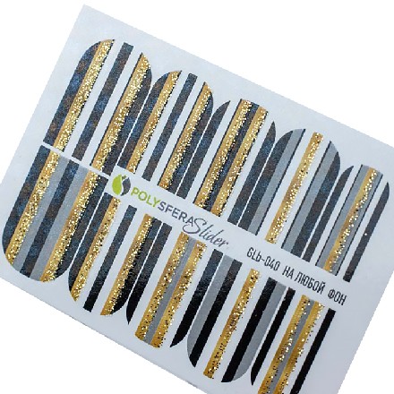 

Набор Полисфера Слайдер Гламурный блеск, ручная роспись №40, 2 шт.