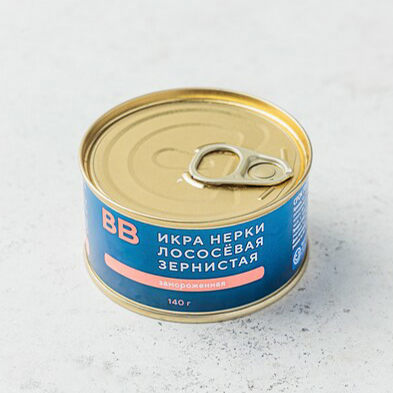 

Икра нерки лососевая зернистая ВкусВилл замороженная 140 г