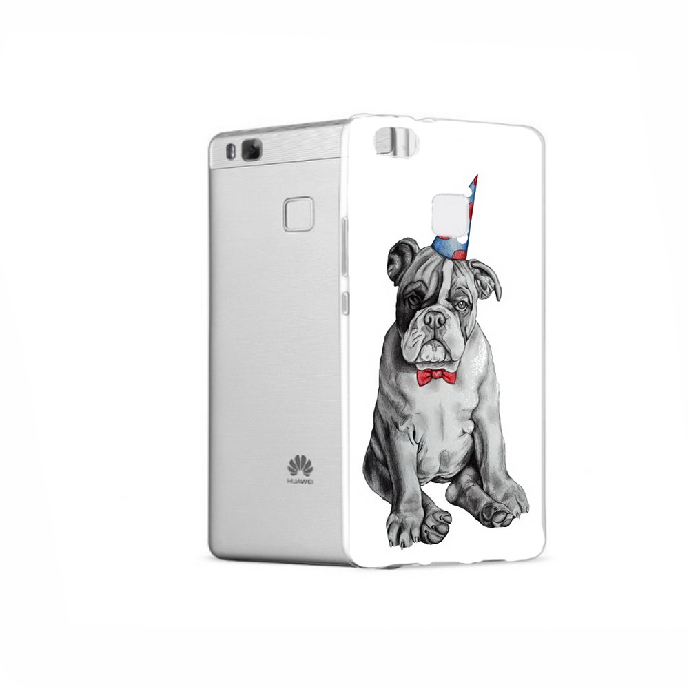 

Чехол MyPads Tocco для Huawei P9 праздничный щенок, Прозрачный, Tocco