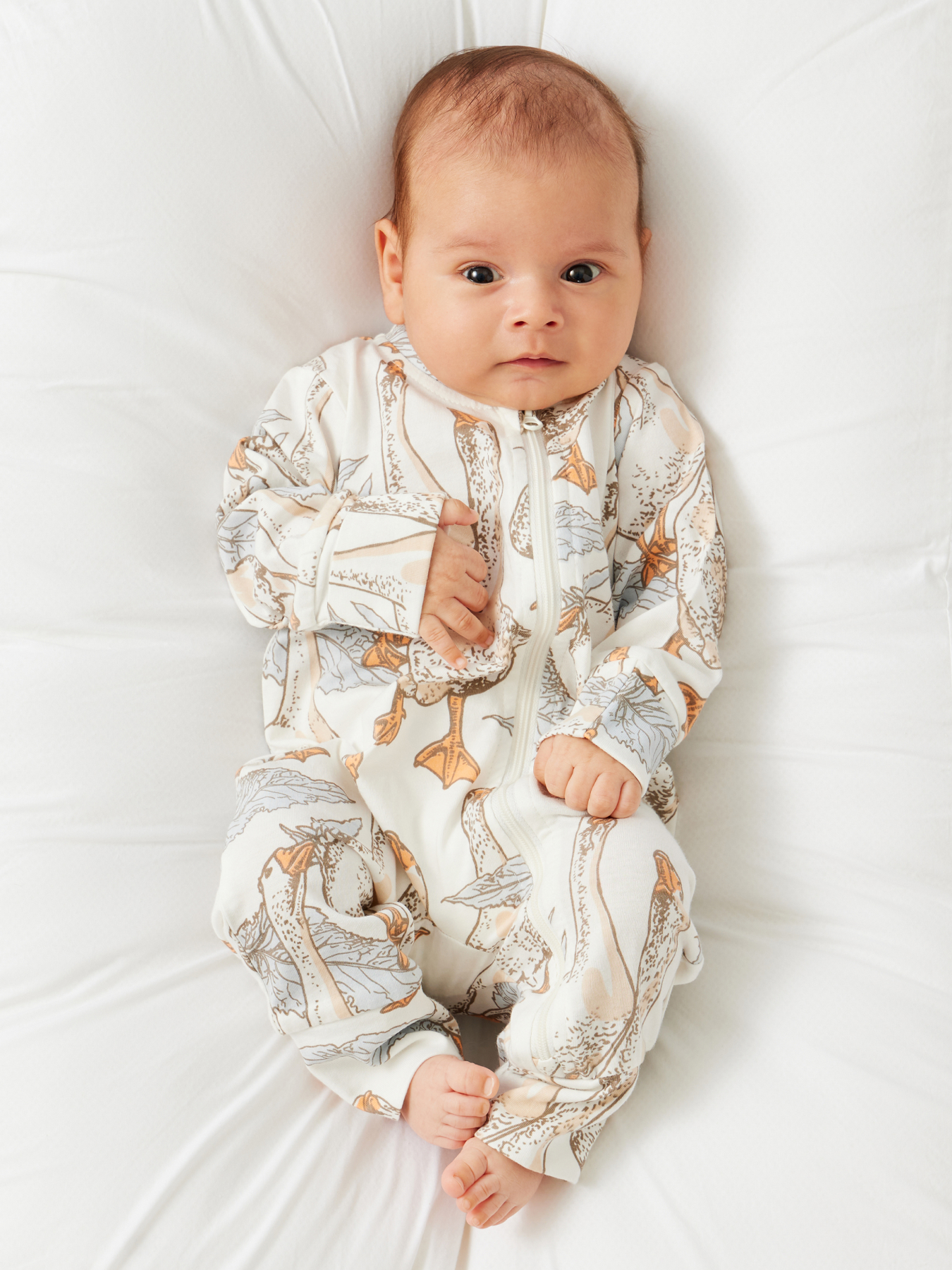 

Комбинезон детский Happy Baby 90114 цв. бежевый; белый; желтый р. 74, 90114