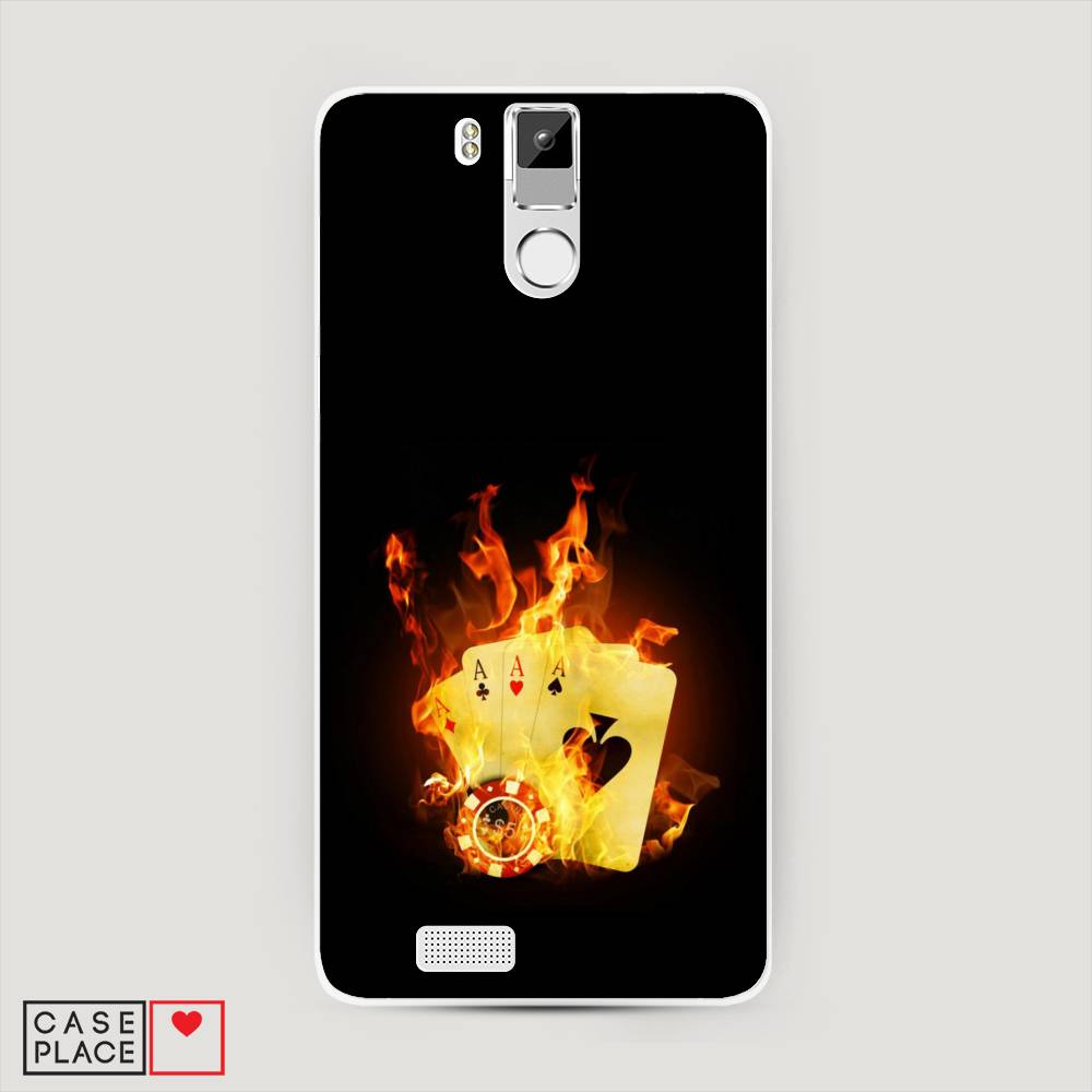 

Чехол Awog на Oukitel K6000 Pro / Оукитель K6000 Pro "Горящие карты", Черный;оранжевый, 230150-9