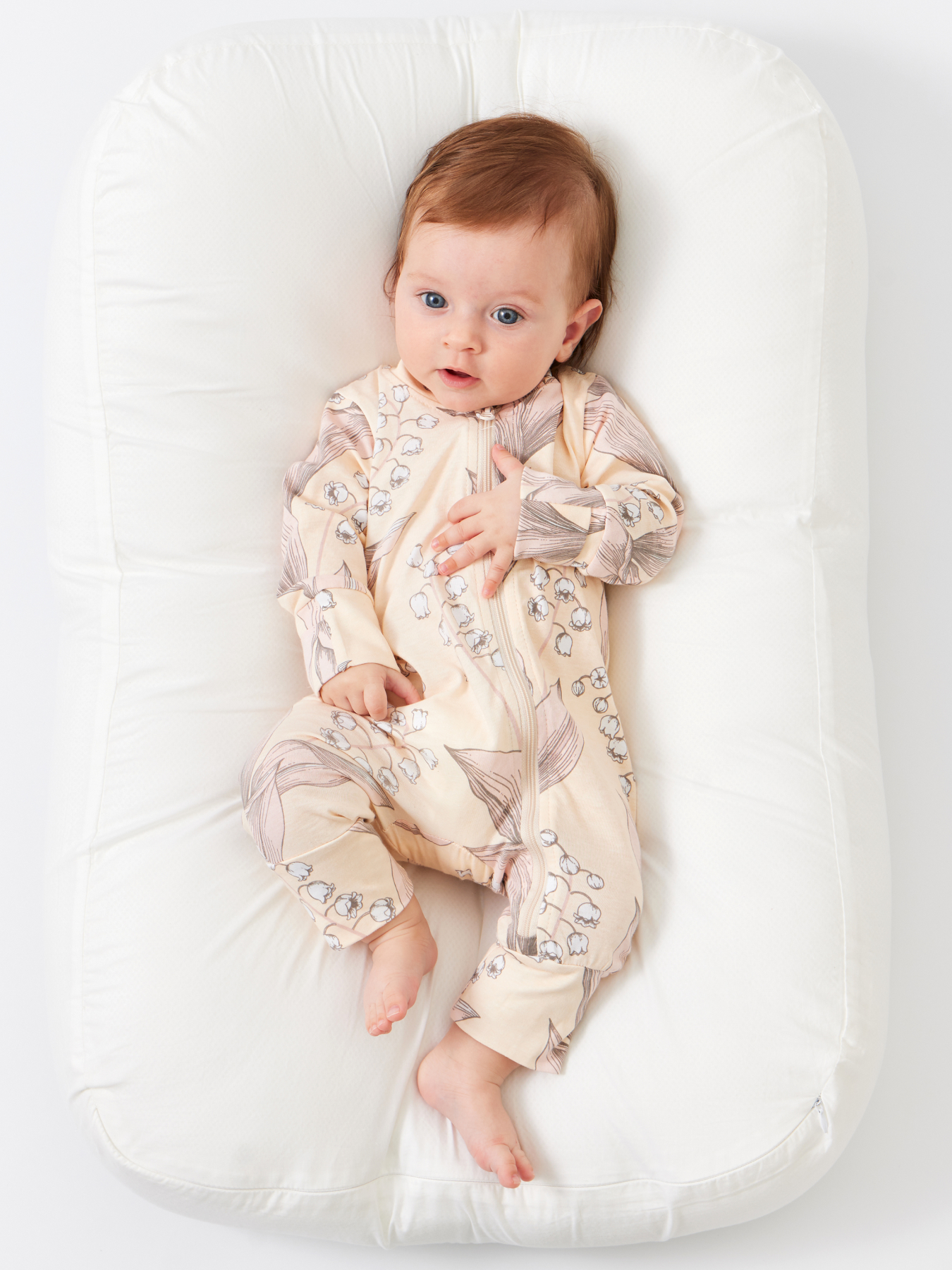 

Комбинезон детский Happy Baby 90114 цв. белый; розовый р. 56, 90114