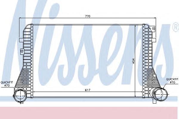 

NS96610 интеркулер Audi A3, VW Golf/Touran/Caddy 1.9TDi/2.0TDi 03>