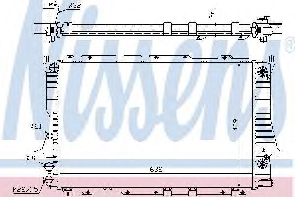 

NS60477 радиатор системы охлаждения АКПП Audi A6 2.0-2.5TD <97