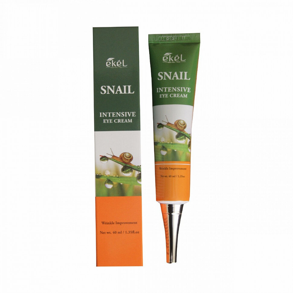 

Крем для век с муцином улитки EKEL SNAIL INTENSIVE EYE CREAM, 40 мл.