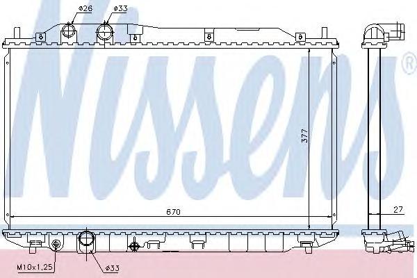 

NS68143 радиатор системы охлаждения АКПП Honda Civic VII 1.6-1.8i 16V 05>