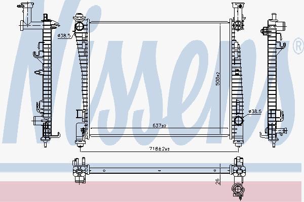 

Радиатор Nissens 61033, Радиатор Nissens 61033 Nissens 61033