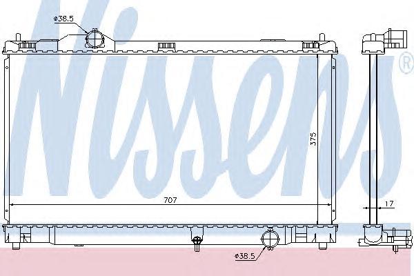 

NS64672 радиатор системы охлаждения Lexus IS250 2.5 V6 05>