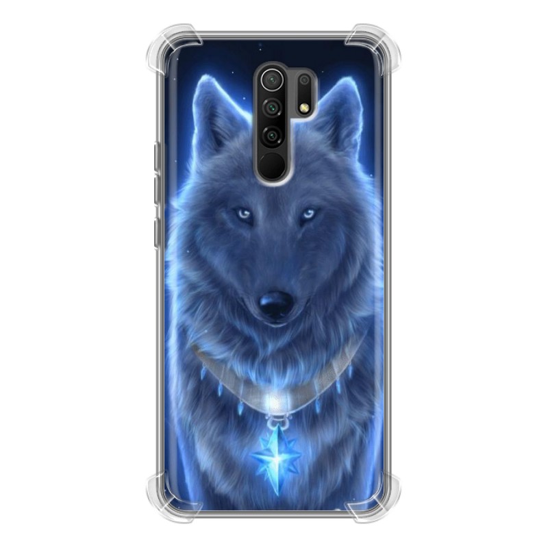 

Дизайнерский силиконовый с усиленными углами чехол для Xiaomi RedMi 9 Волки