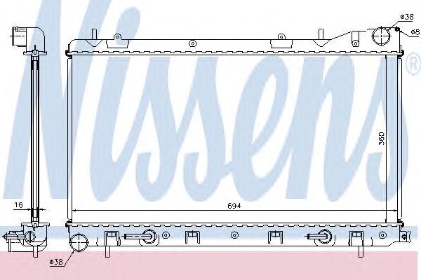 

NS67712 радиатор охлаждения АКПП, без горловины Subaru Forester 2.0i 02-05