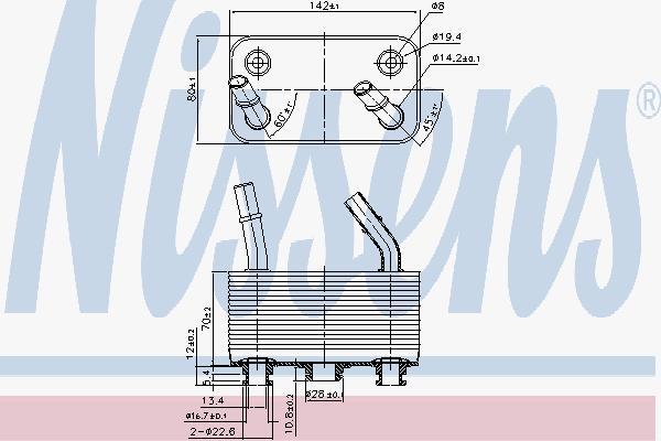 

Охладитель масла RANGE ROVER III (LM) (02-) 4.4 i