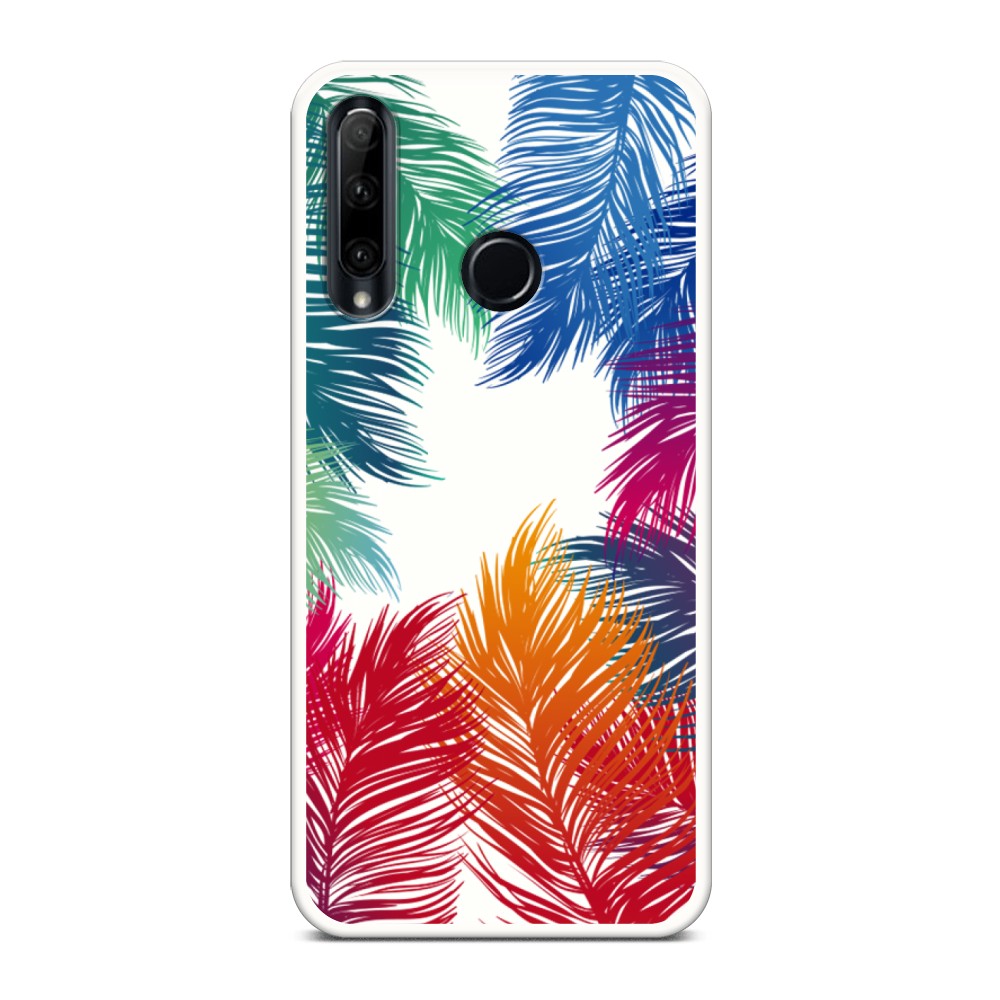 

Чехол Awog на Huawei P20 Pro "Рамка из перьев", Красный, 69257-1