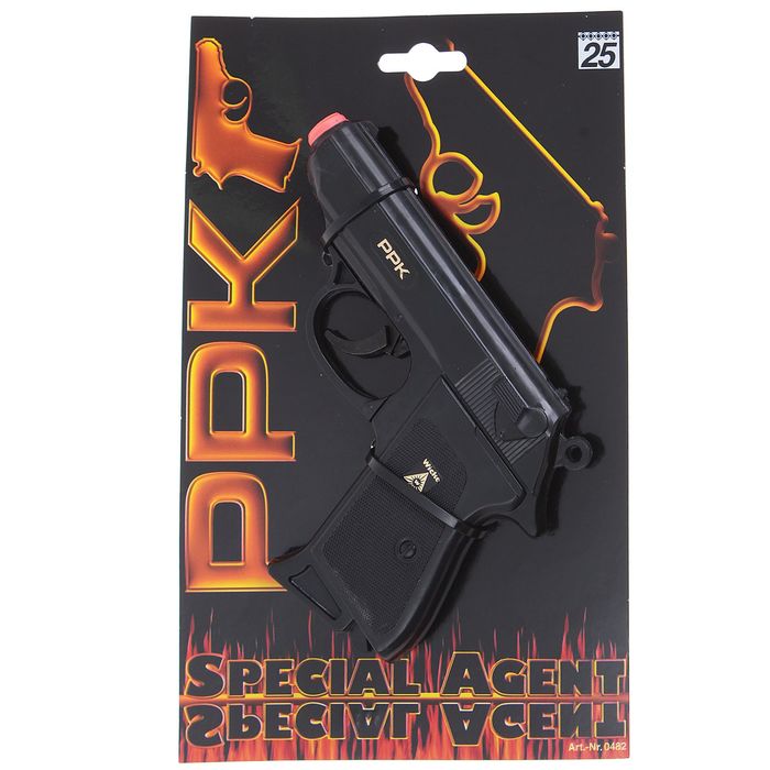 

Пистолет игрушечный Special Agent PPK 25-зарядные Gun
