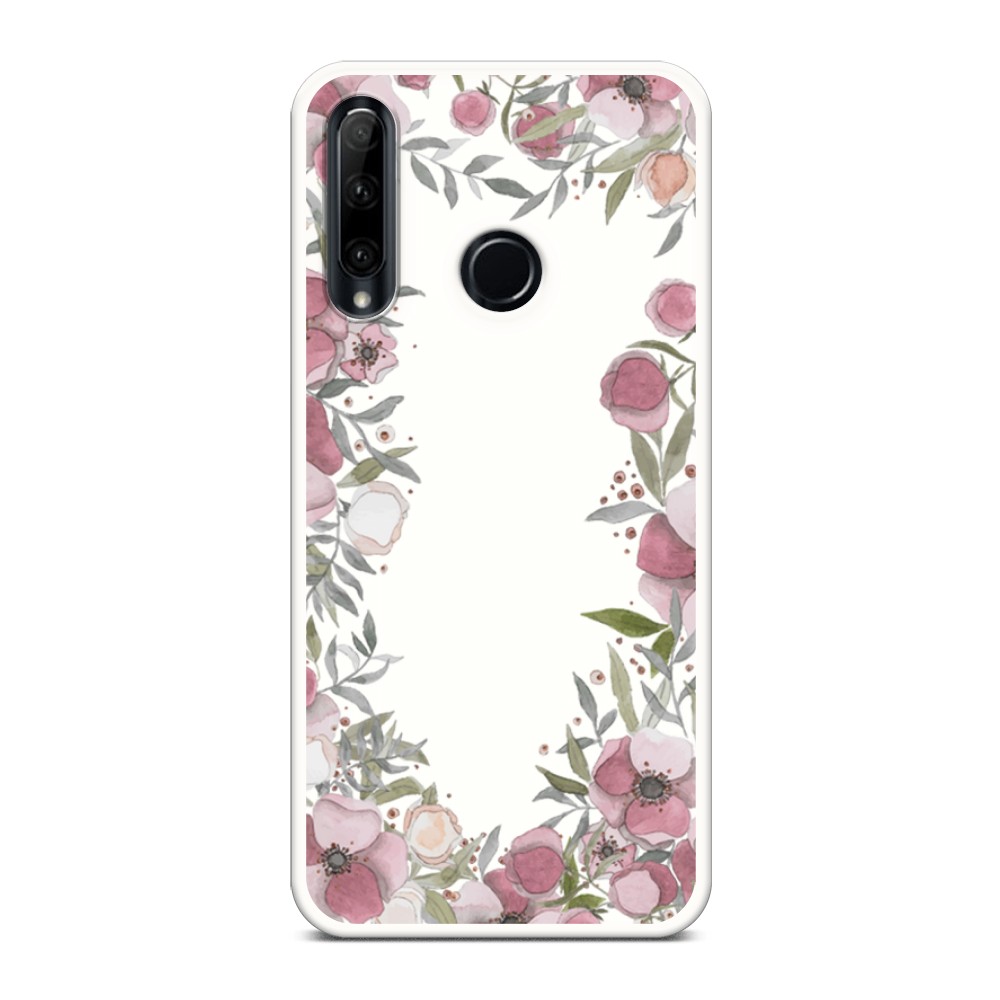 

Чехол Awog на Huawei P20 Pro "Розовая цветочная рамка", Розовый;зеленый, 69257-1
