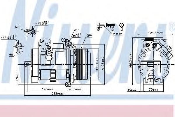 

Компрессор кондиционера BMW X5 E53 (00-) X5 3.0d