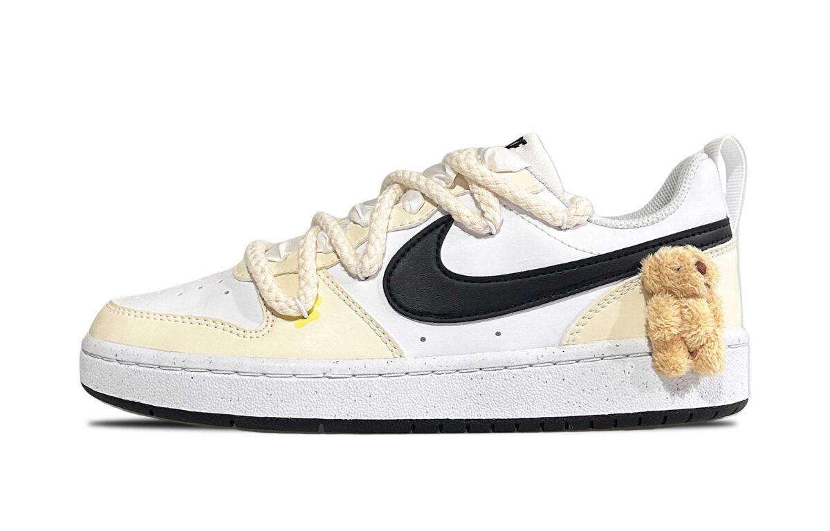 

Кеды унисекс Nike Court Borough GS белые 37.5 EU, Белый, Court Borough GS