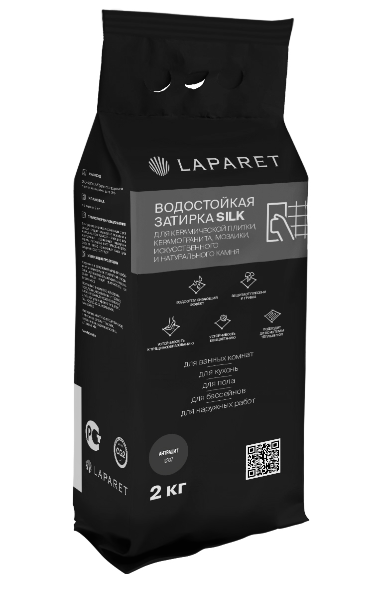 

Затирка цементная Laparet-fuga Silk х9999292890, Серый