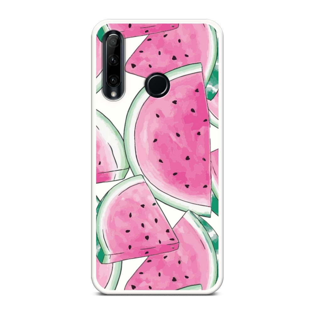 

Чехол Awog на Huawei P20 Pro "Акварельные арбузы", Зеленый;белый;розовый, 69257-1