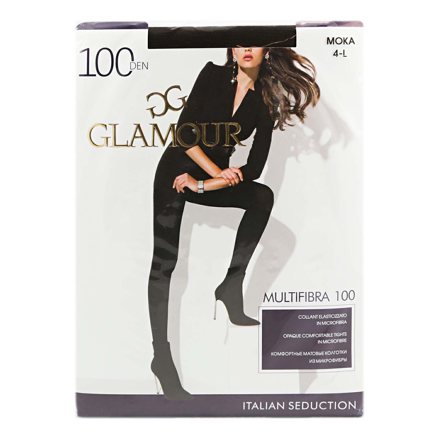 

Колготки женские Glamour коричневые 4