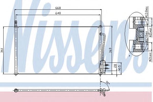 NS94432 =FD5268=GR925337=VL817493=BH7402018 [1062380] радиатор конд. Ford Focus all 98-04