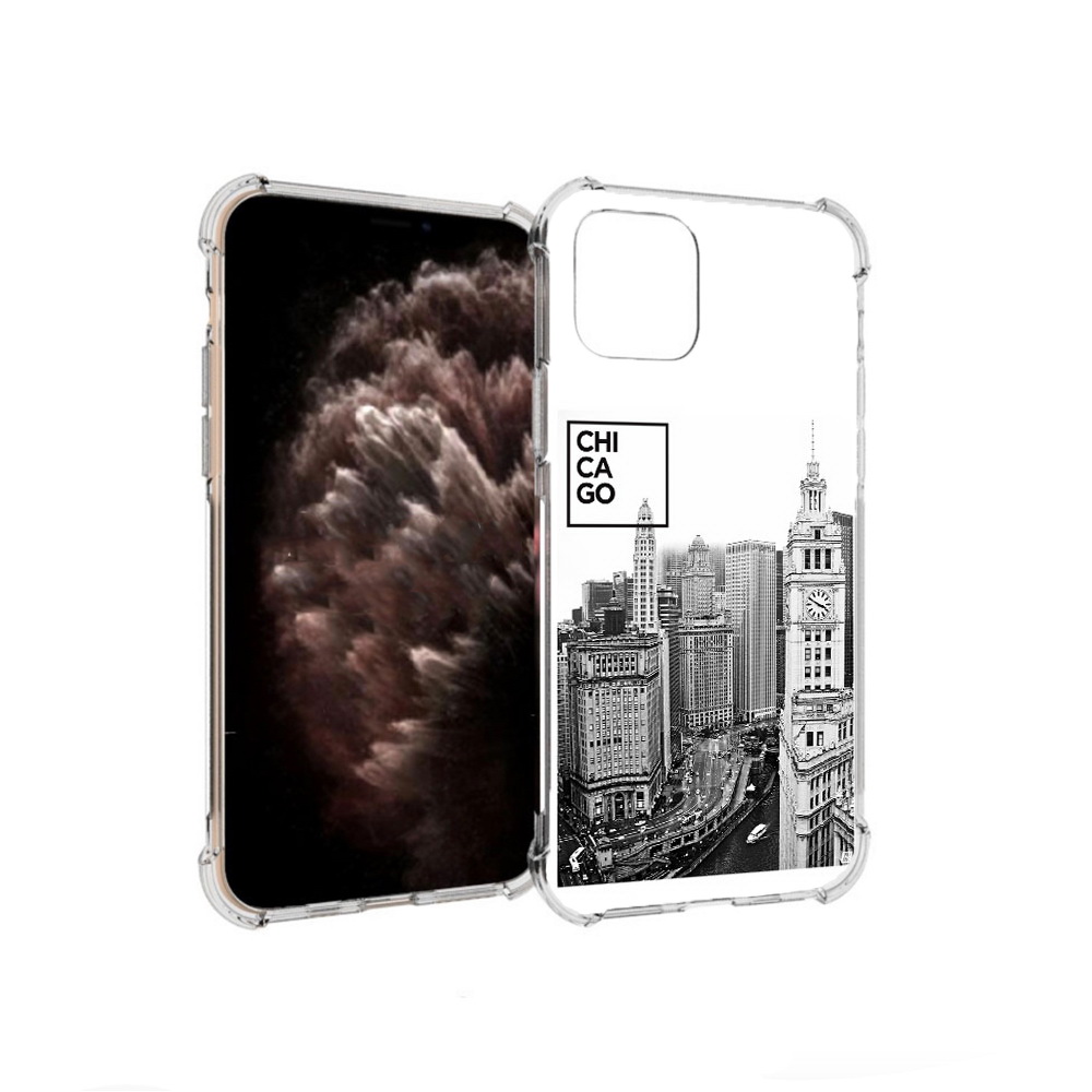 

Чехол MyPads Tocco для Apple iPhone 11 Pro черно белый чикаго, Прозрачный, Tocco