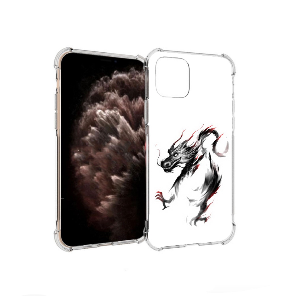 

Чехол MyPads Tocco для Apple iPhone 11 Pro черный дракон, Прозрачный, Tocco