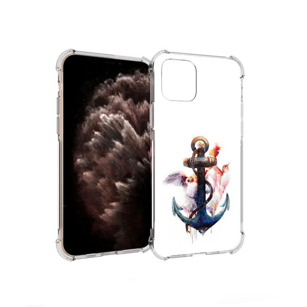 

Чехол MyPads Tocco для Apple iPhone 11 Pro якорь с птицами, Прозрачный, Tocco