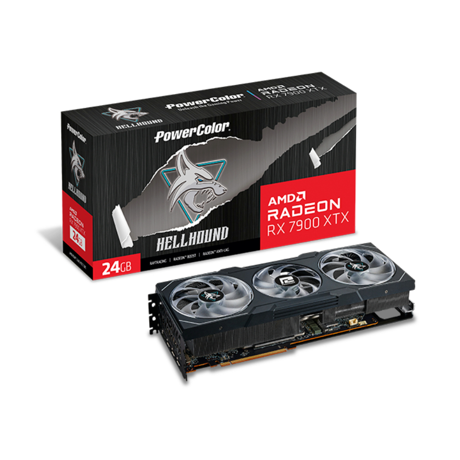 

Видеокарта PowerColor AMD Radeon RX 7900 XTX Hellhound, Черный, Radeon RX 7900 XTX Hellhound