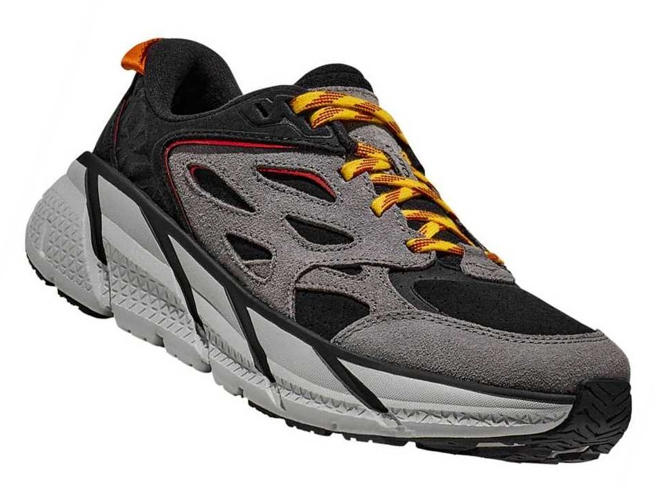 

Кроссовки унисекс Hoka Clifton L Suede серые 5.5 US, Серый, Clifton L Suede