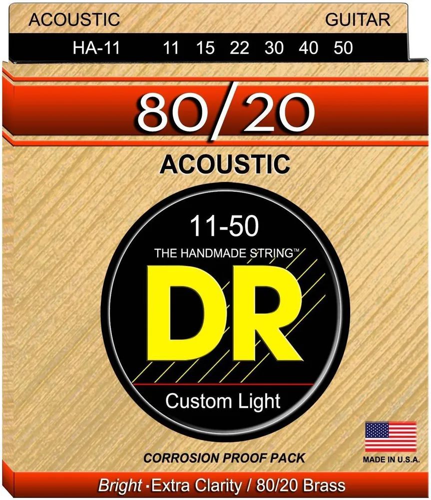 Dr Ha-11 Hi-beam - Струны для акустических гитар 80/20 (11-50)
