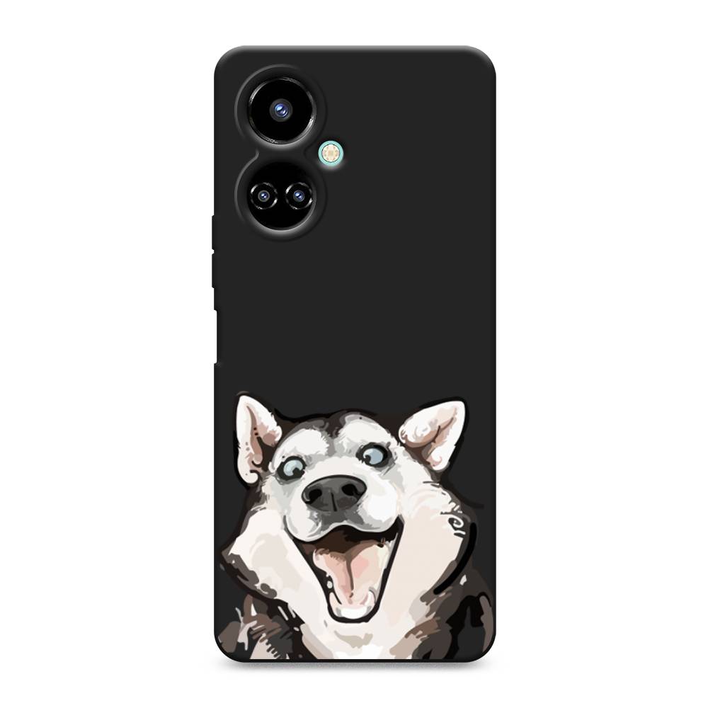 

Чехол Awog 301652-1 для Tecno Camon 19, Camon 19 Pro "Радостный хаски", Белый;голубой;черный, 301652-1