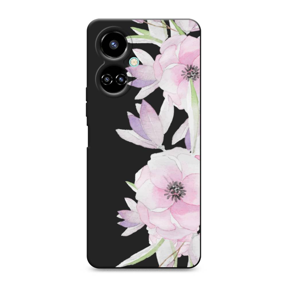 

Чехол Awog 301652-1 для Tecno Camon 19, Camon 19 Pro "Нежные анемоны", Розовый;черный;фиолетовый, 301652-1