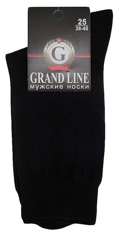 

Носки мужские Grand Line черные 25