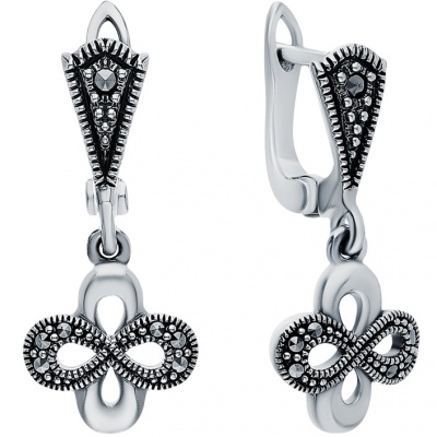 

Серьги из серебра с марказитом Марказит HE1001, HE1001