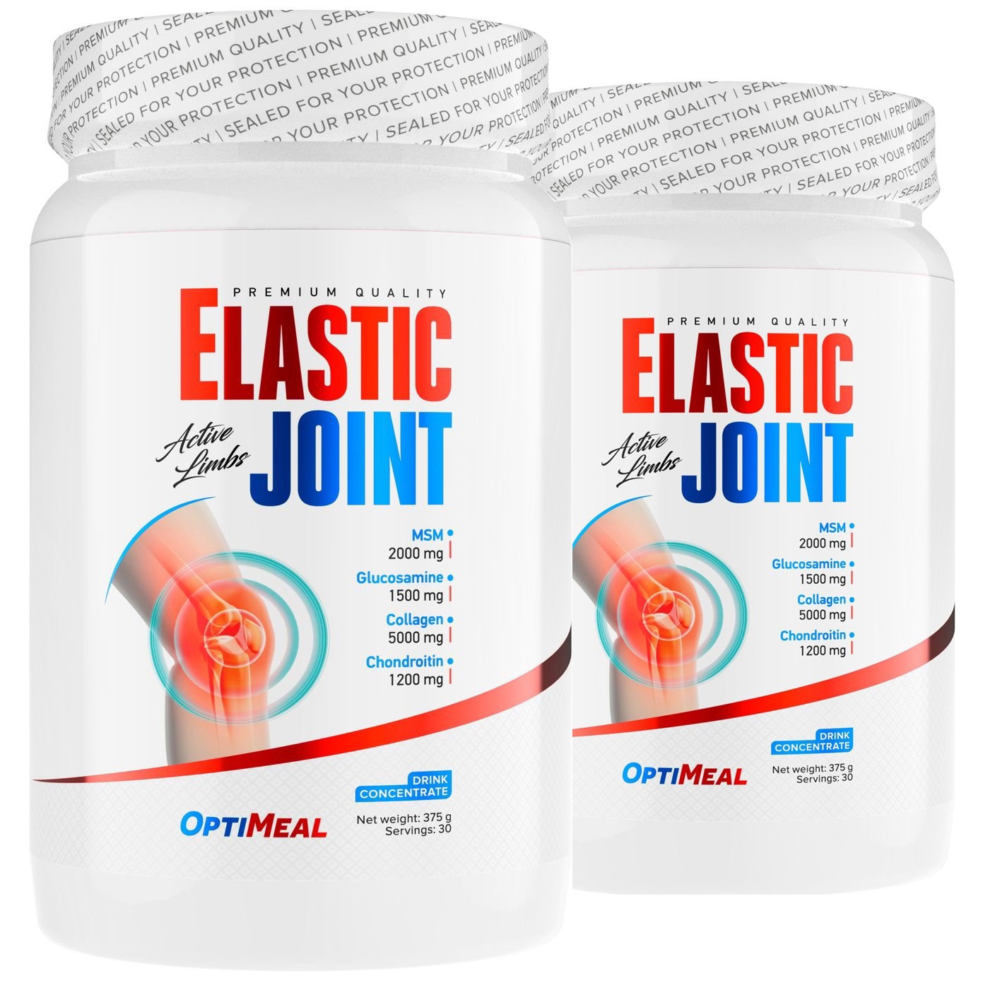 Для суставов и связок OptiMeal Elastic Joint - 750 грамм, малина
