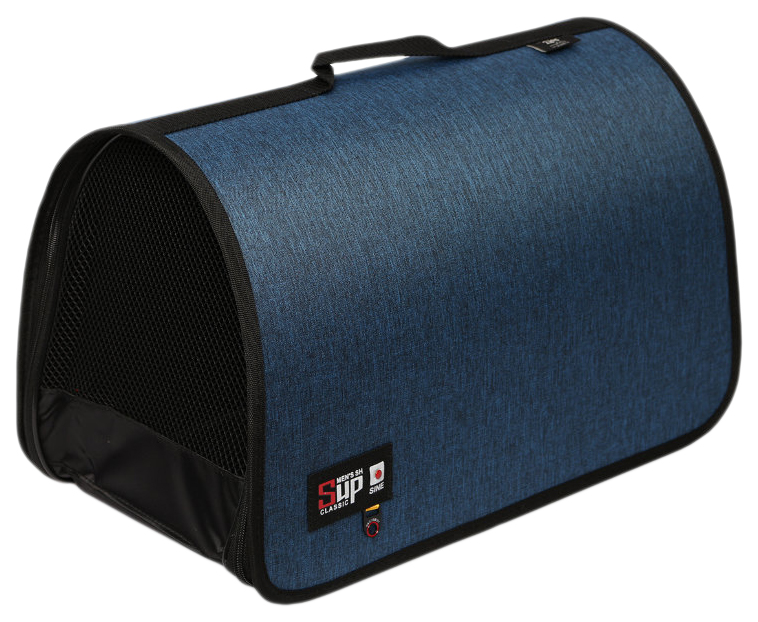 

Сумка-переноска для собак и кошек Lion Econom LM6309 черно-синяя 40 х 25 х 25 см, Econom LM6309