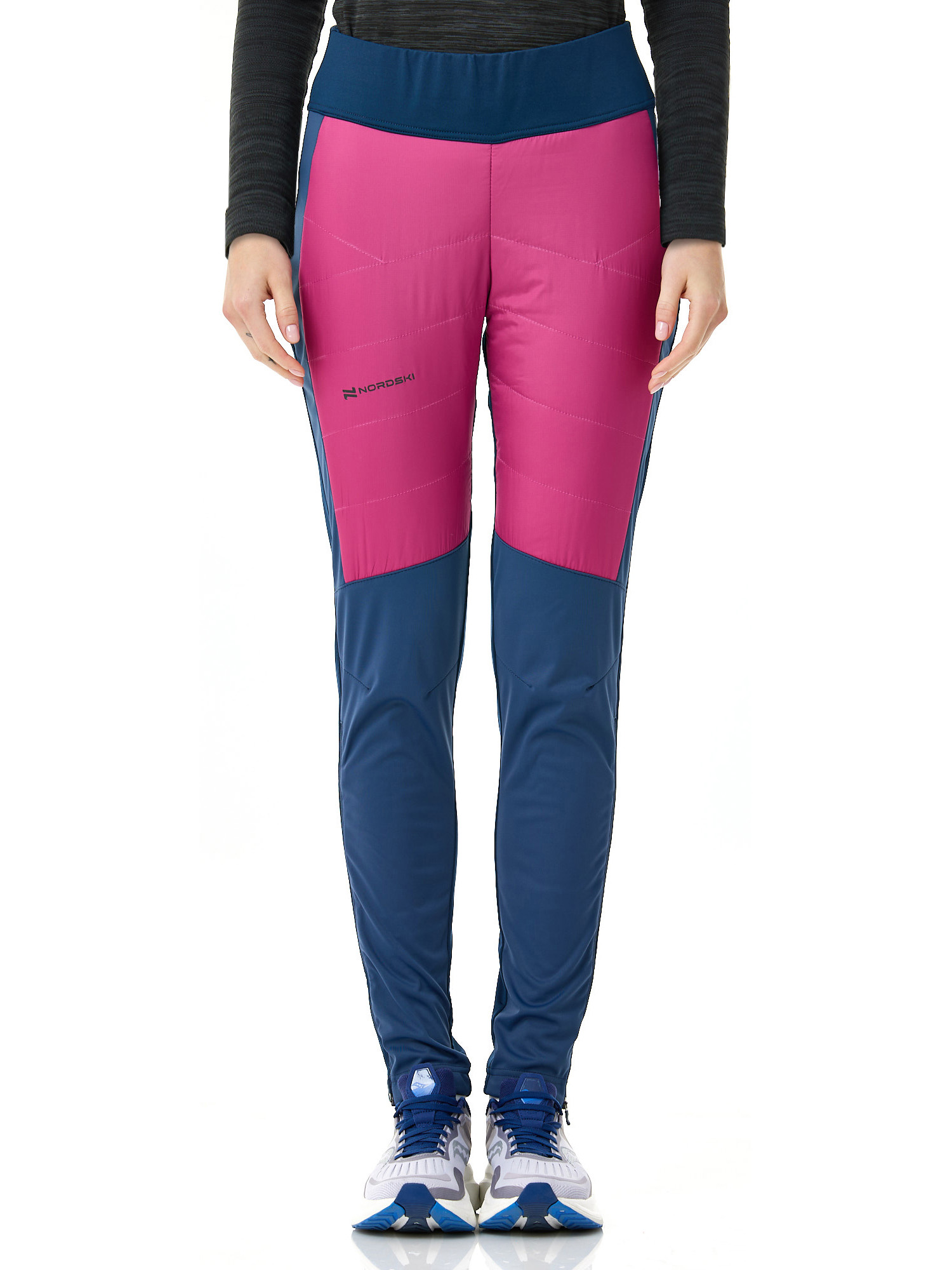 

Брюки Беговые Nordski Hybrid Pro Blue/Fuchsia (Eur:xs) 2024-25, Голубой;розовый, Hybrid Pro