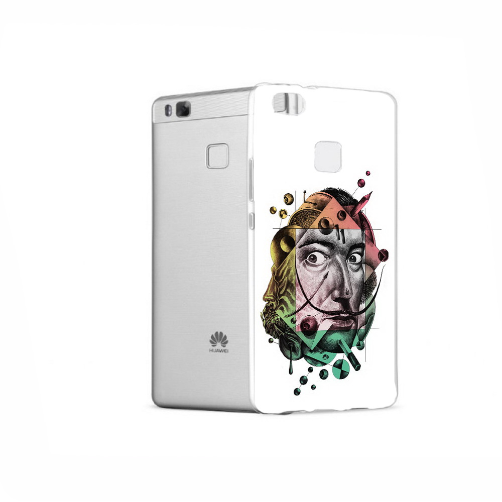 

Чехол MyPads Tocco для Huawei P9 разноцветное лицо абстракция, Прозрачный, Tocco