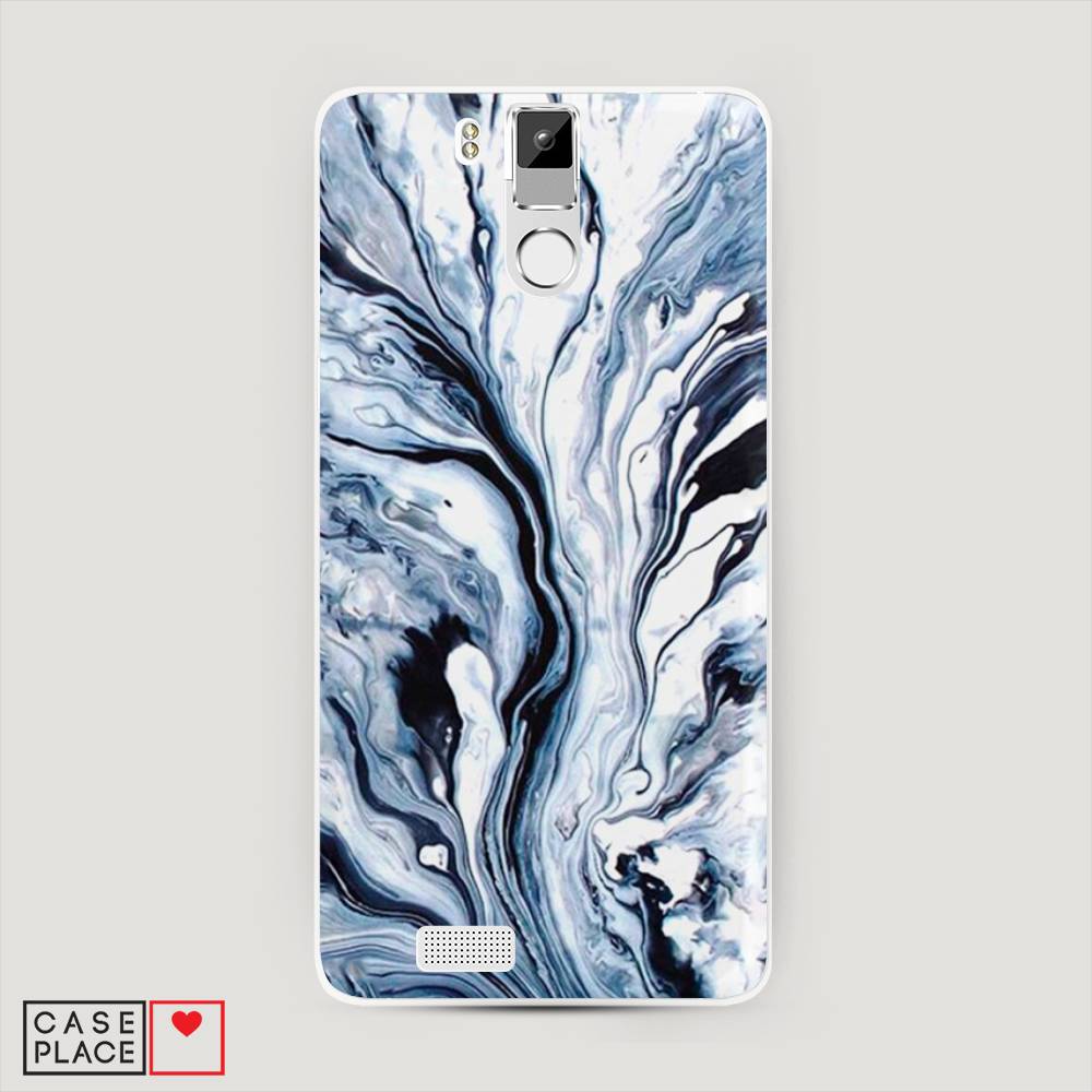 

Чехол Awog на Oukitel K6000 Pro / Оукитель K6000 Pro "Голубой минерал мрамор", 230150-3