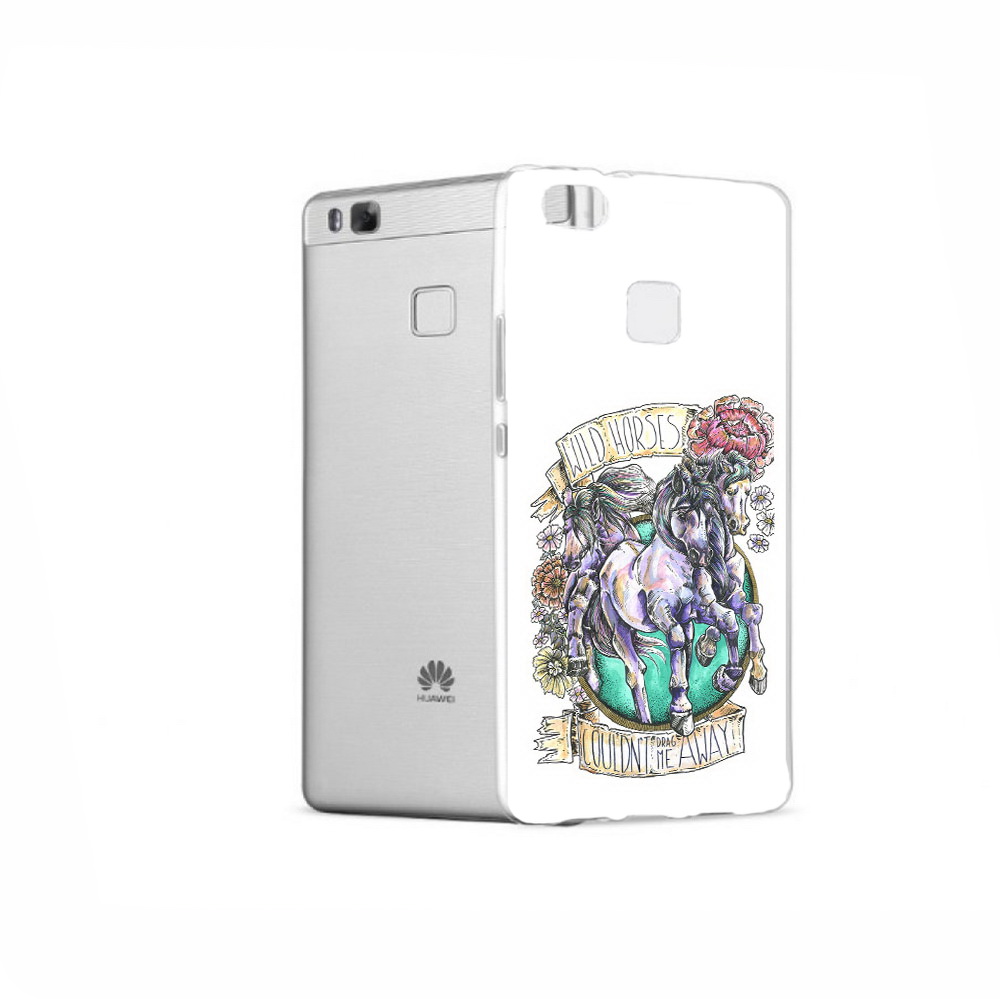 

Чехол MyPads Tocco для Huawei P9 рисунок коней в цветах, Прозрачный, Tocco
