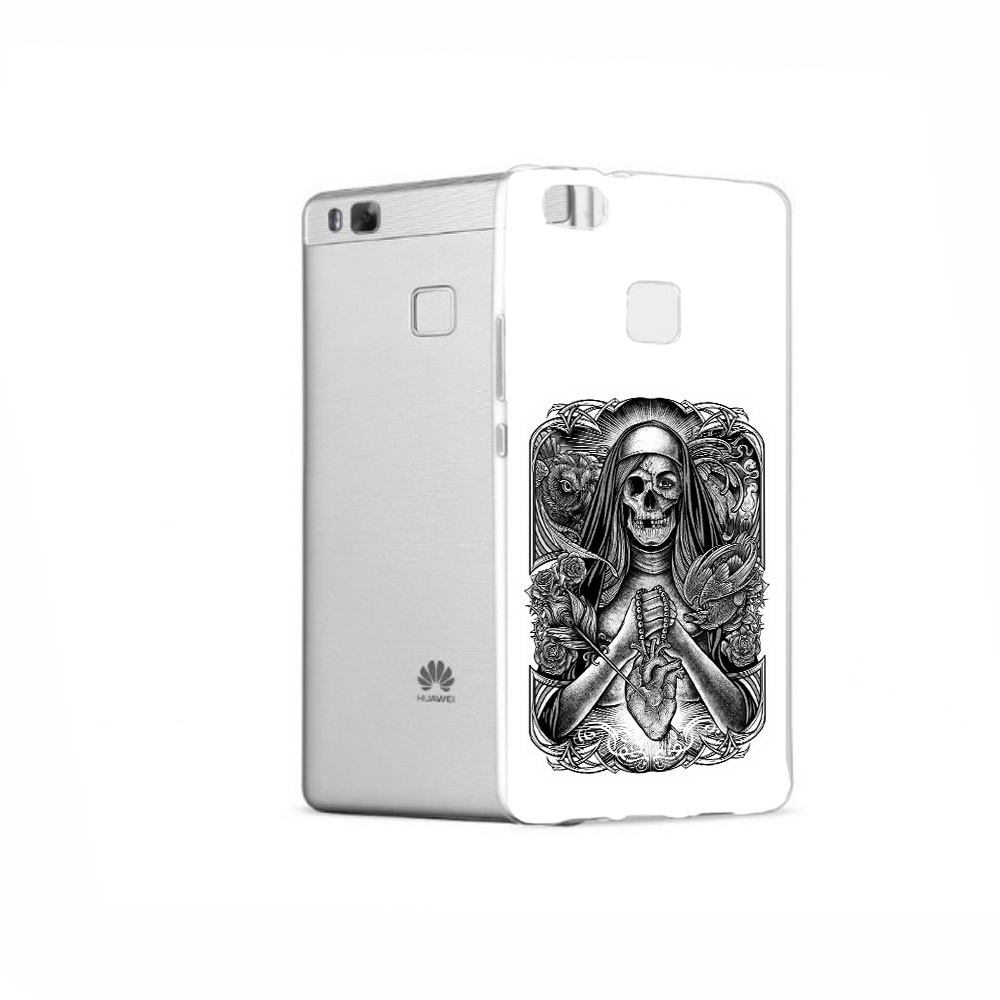 Чехол MyPads Tocco для Huawei P9 скелет с сердцем
