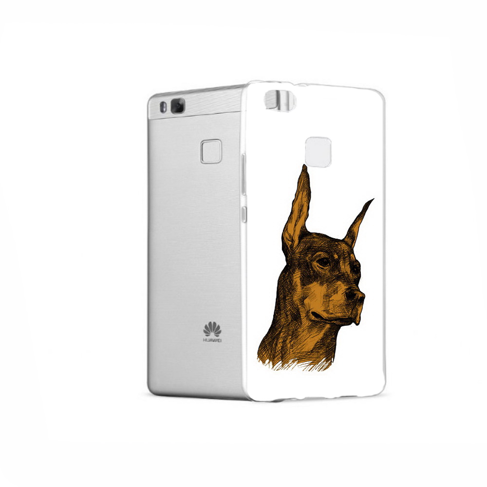 

Чехол MyPads Tocco для Huawei P9 скетч доберман, Прозрачный, Tocco