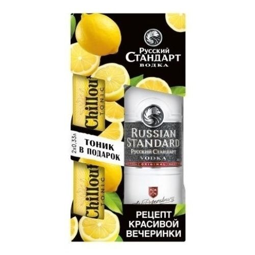 

Алкогольный набор Водка Русский Стандарт 1 л + Напиток Chillout Bitter Lemon